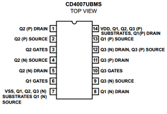 CD4007 Datasheet PDF Intersil