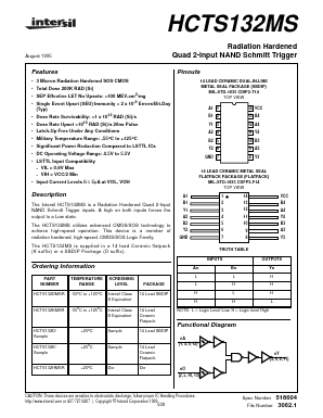 HCTS132K Datasheet PDF Intersil