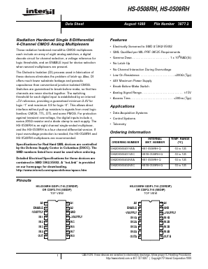 HS-0508RH Datasheet PDF Intersil