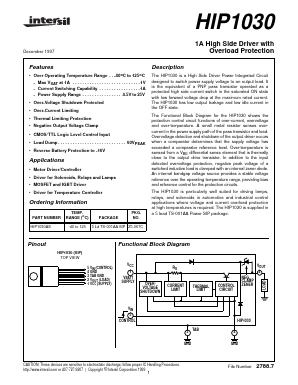 HIP1030 Datasheet PDF Intersil