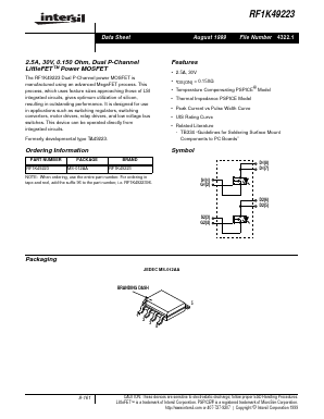 RF1K49223 Datasheet PDF Intersil
