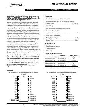 5962D9569301V9A Datasheet PDF Intersil