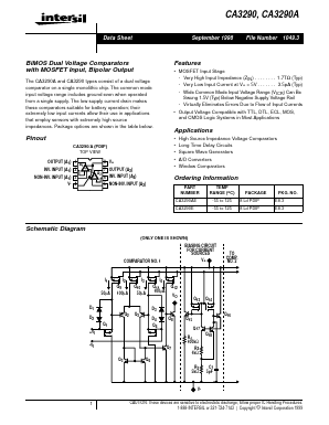 CA3290E Datasheet PDF Intersil