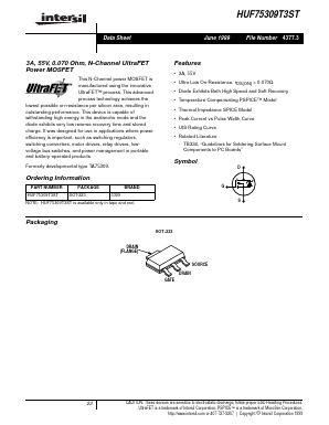 HUF75309T3ST Datasheet PDF Intersil