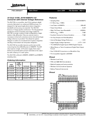ISL57406IN Datasheet PDF Intersil