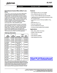 1537IRE Datasheet PDF Intersil