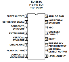 EL4583AIS Datasheet PDF Intersil