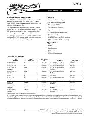 EL7513IY Datasheet PDF Intersil