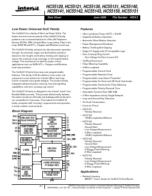 HC55131 Datasheet PDF Intersil