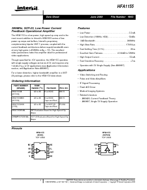 OPAMPSOT23EVAL Datasheet PDF Intersil