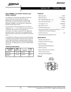 H1212I Datasheet PDF Intersil