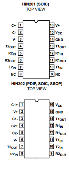 HIN205 Datasheet PDF Intersil