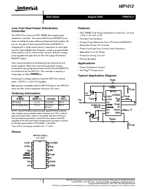 HIP1013 Datasheet PDF Intersil