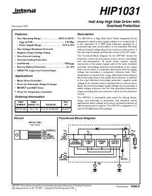 HIP1031 Datasheet PDF Intersil