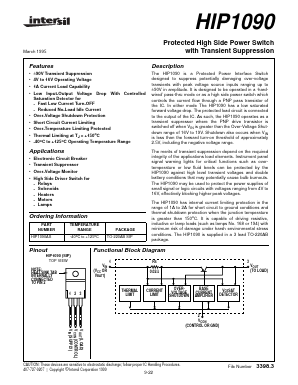HIP1090 Datasheet PDF Intersil