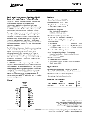 HIP6014CB Datasheet PDF Intersil