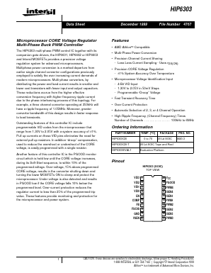 HIP6303CB Datasheet PDF Intersil