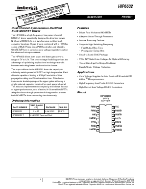 HIP6602CB Datasheet PDF Intersil