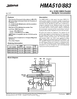 HMA5101 Datasheet PDF Intersil