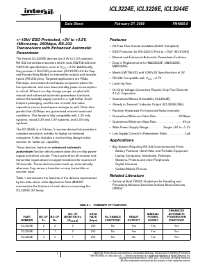 3224ECAZ Datasheet PDF Intersil