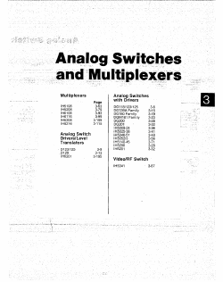 IH5141MFD Datasheet PDF Intersil