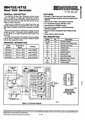 IM4712 Datasheet PDF Intersil