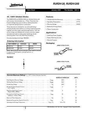 RURD4120 Datasheet PDF Intersil