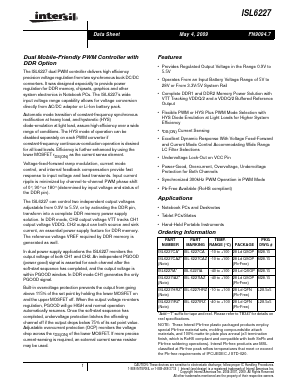 ISL6227 Datasheet PDF Intersil