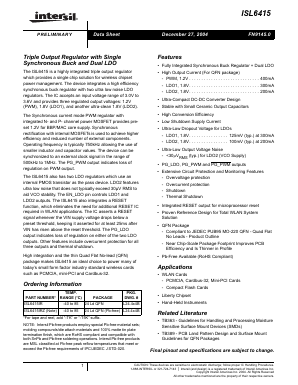 ISL6415 Datasheet PDF Intersil