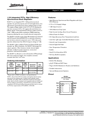 ISL8011 Datasheet PDF Intersil