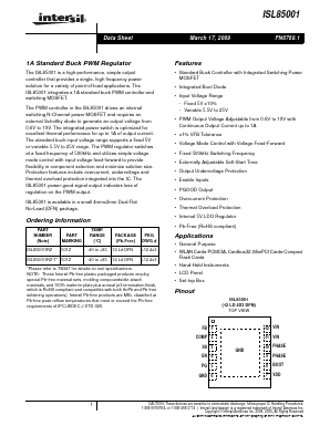 ISL85001 Datasheet PDF Intersil