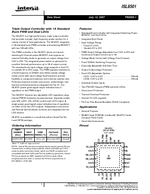 ISL8501 Datasheet PDF Intersil