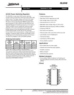 ISL8540IVEZ-T Datasheet PDF Intersil