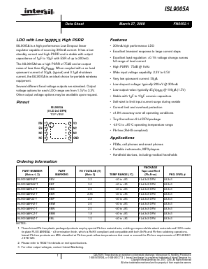 ISL9005A Datasheet PDF Intersil