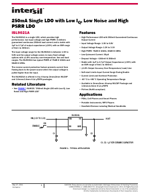 ISL9021A Datasheet PDF Intersil