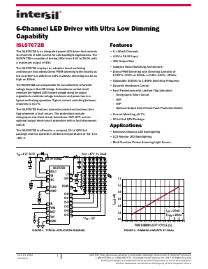 ISL97672BIRZ Datasheet PDF Intersil