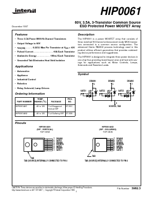HIP0061AS2 Datasheet PDF Intersil