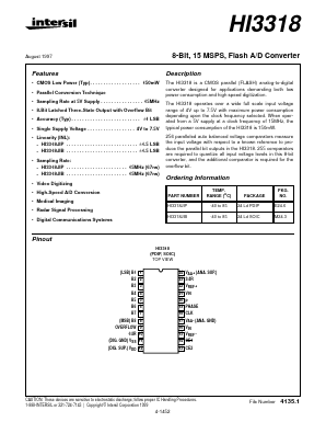 HI3318JIP Datasheet PDF Intersil