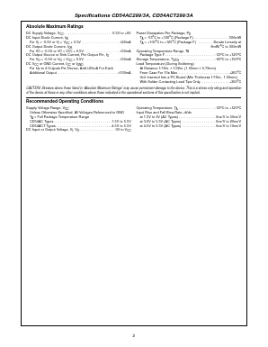 CD54AC2993A Datasheet PDF Intersil