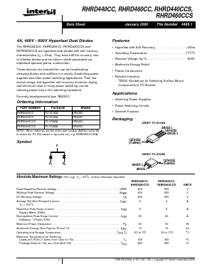 HR440C Datasheet PDF Intersil