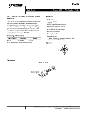 BUZ32 Datasheet PDF Intersil