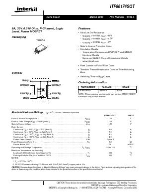 ITF86174SQT Datasheet PDF Intersil