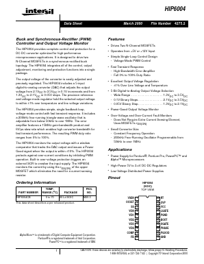 HIP6004CB Datasheet PDF Intersil