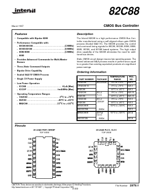 CD82C88 Datasheet PDF Intersil