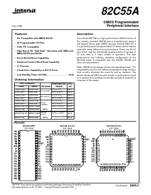 MD82C55A Datasheet PDF Intersil