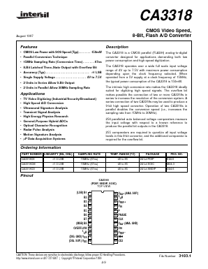 CA3318CM Datasheet PDF Intersil