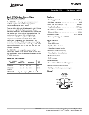 H1205I Datasheet PDF Intersil