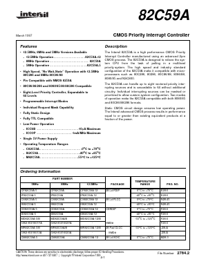 5962-85016013A Datasheet PDF Intersil