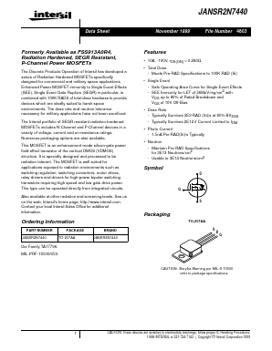 JANSR2N7440 Datasheet PDF Intersil