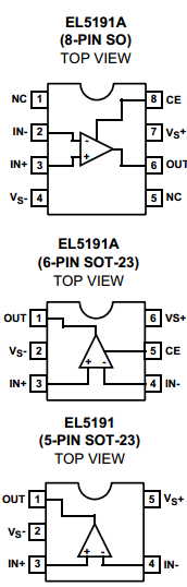 EL5191ACSZ-T13 Datasheet PDF Intersil
